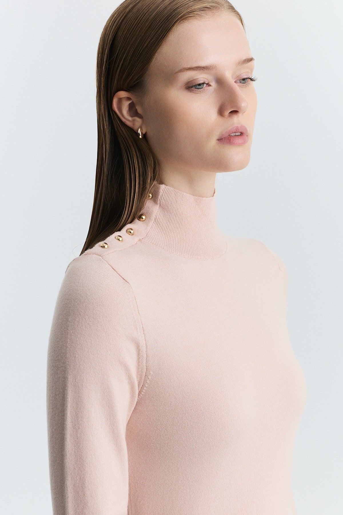 Button-Up Knit Sweater
