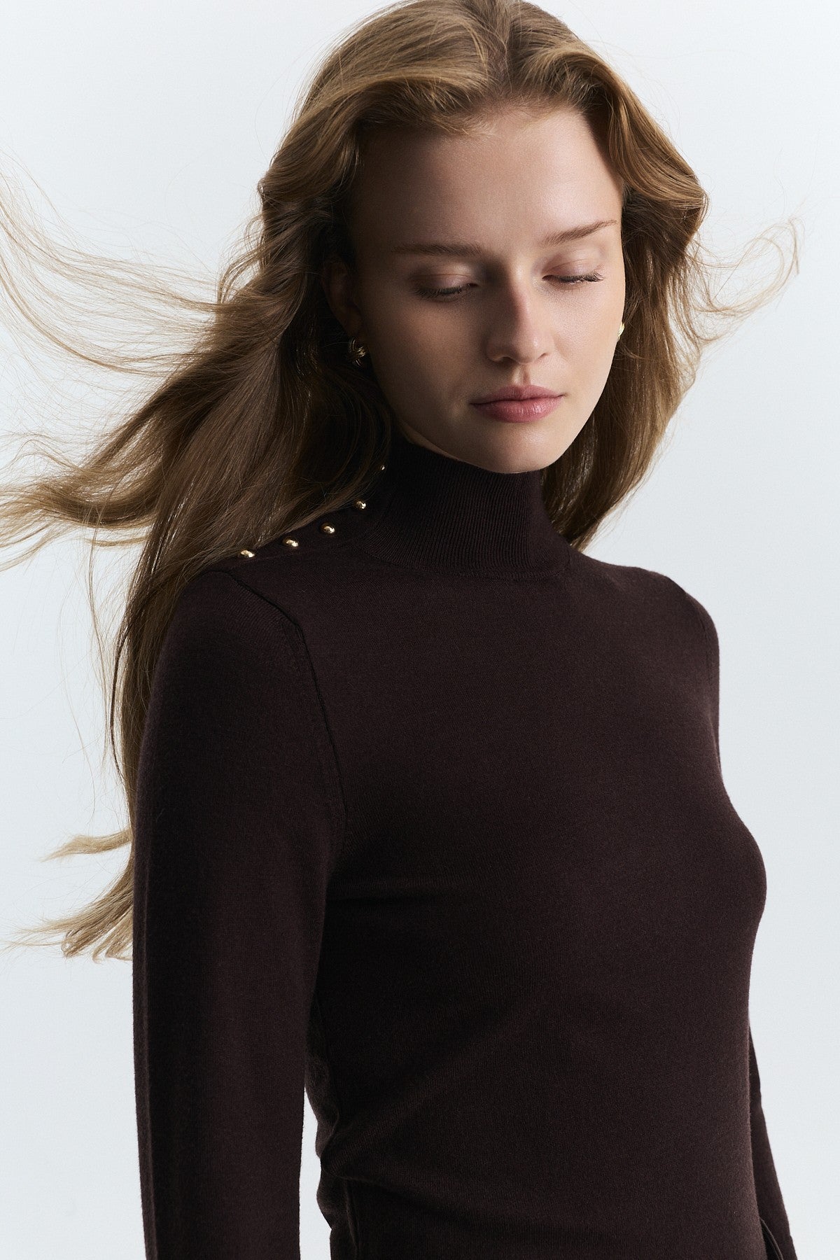 Button-Up Knit Sweater