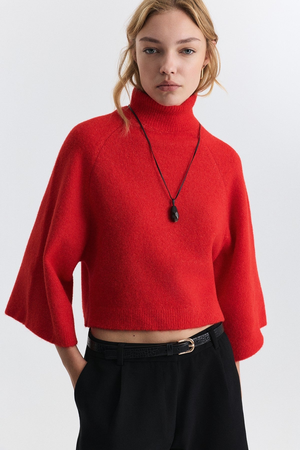 Bat-Sleeve Sweater