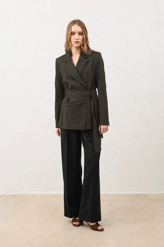 Fitted Women's Blazer with a Belt