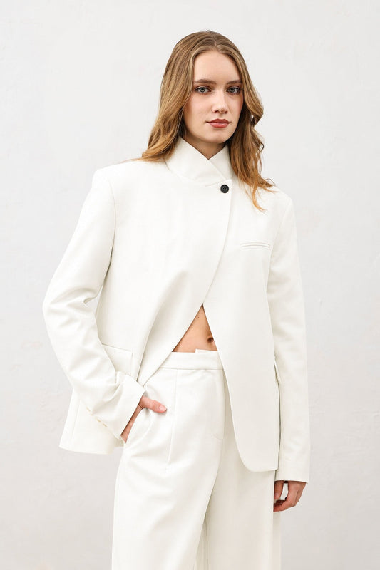 Antioch Stand-Up Collar Women's Blazer Jacket