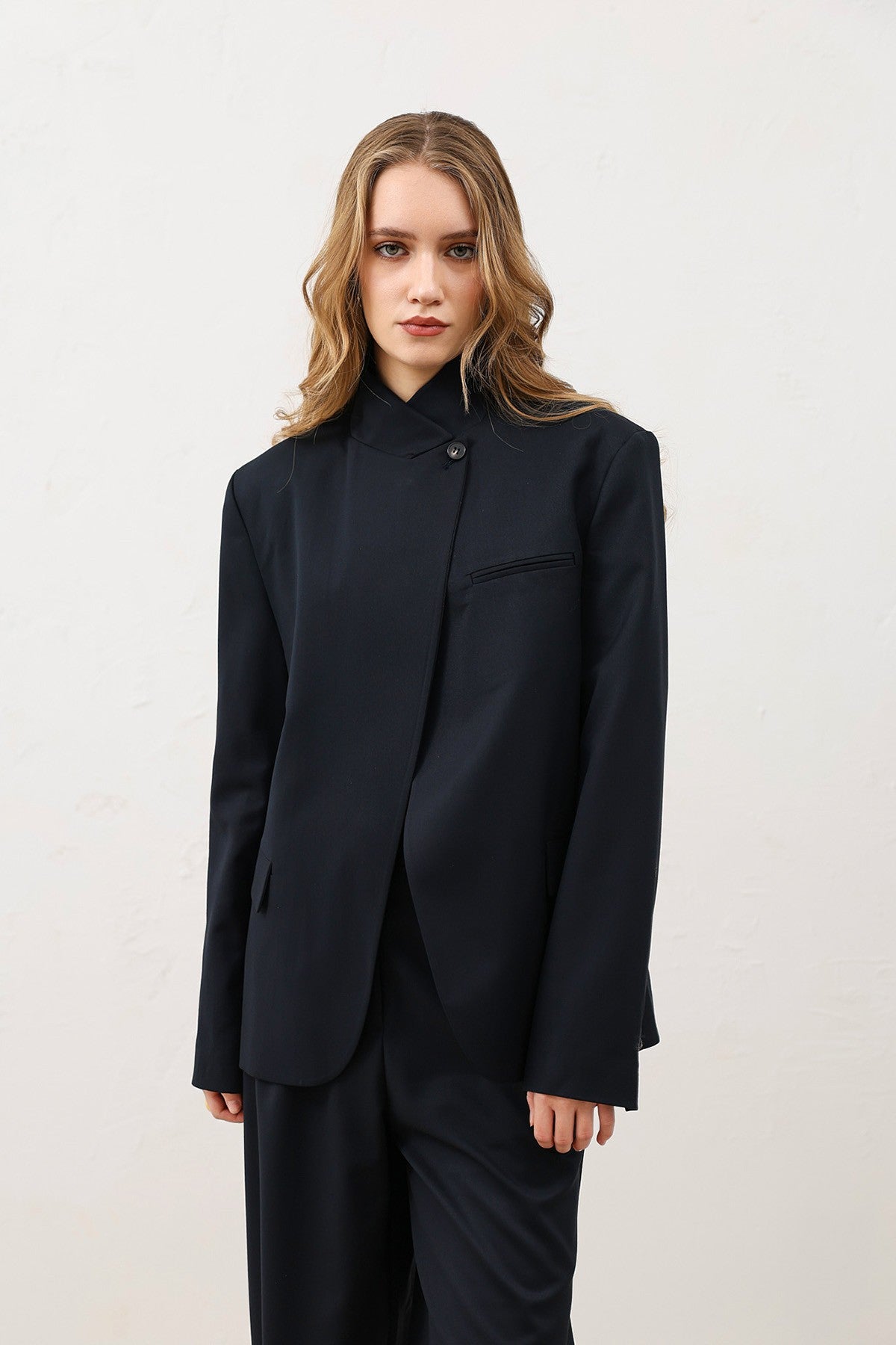 Antioch Stand-Up Collar Women's Blazer Jacket