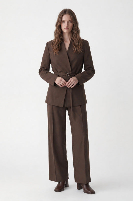 Antioch Women's Blazer Jacket with Linen Blend