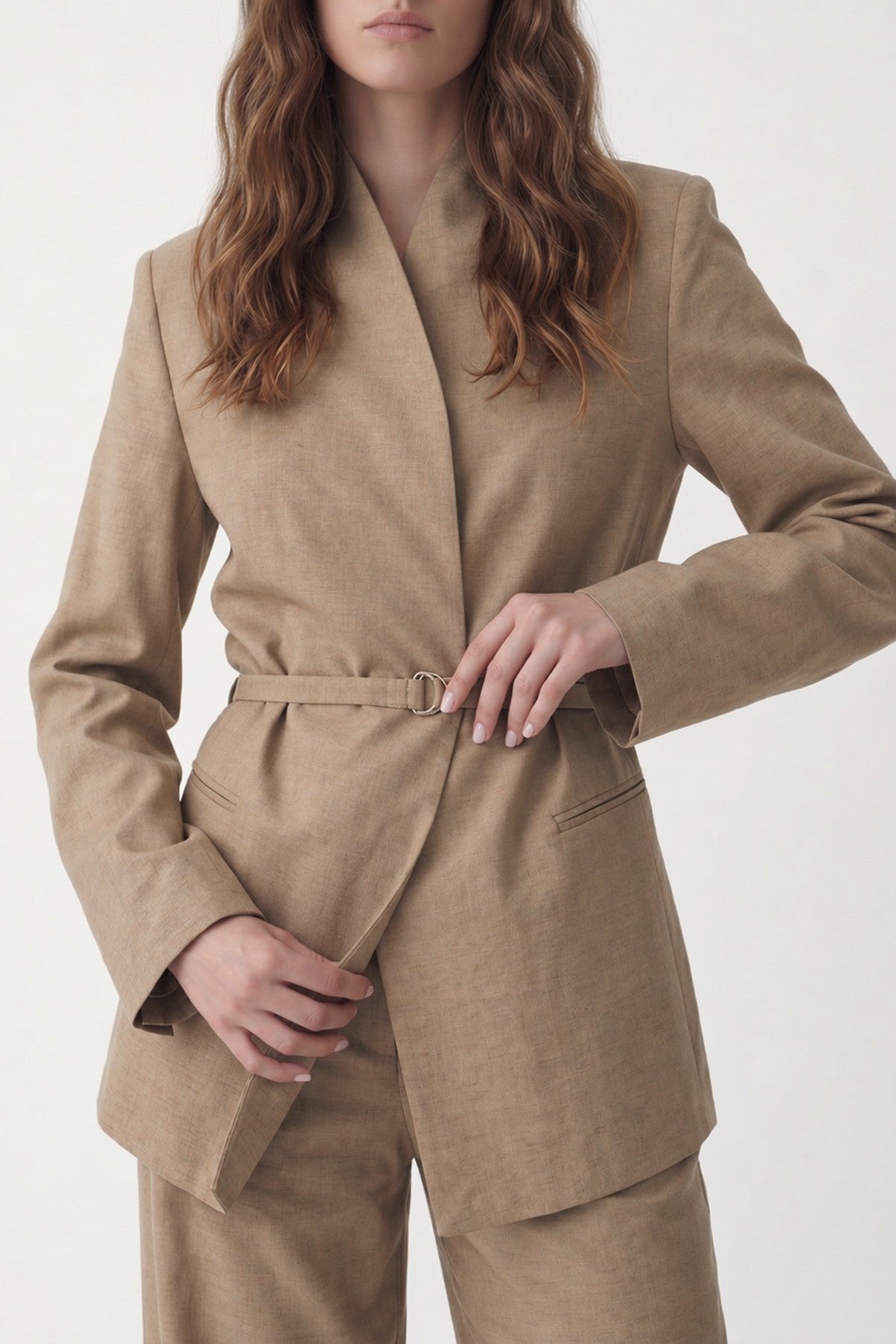 Antioch Women's Blazer Jacket with Linen Blend