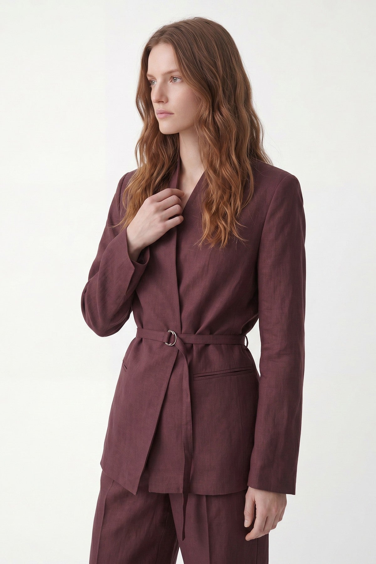 Antioch Women's Blazer Jacket with Linen Blend