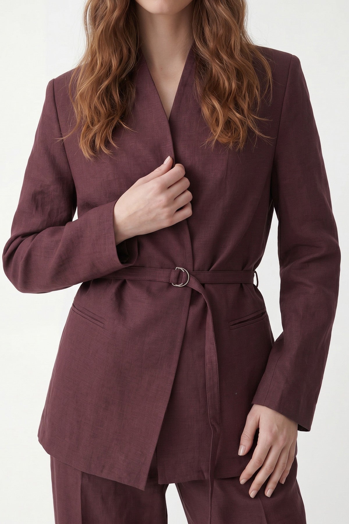 Antioch Women's Blazer Jacket with Linen Blend