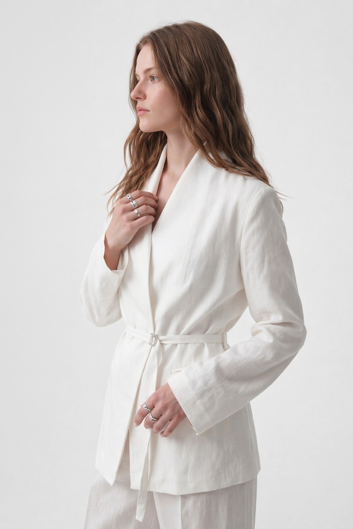 Antioch Women's Blazer Jacket with Linen Blend