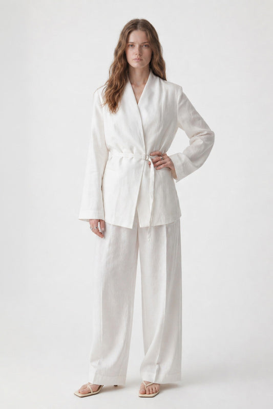 Antioch Women's Blazer Jacket with Linen Blend