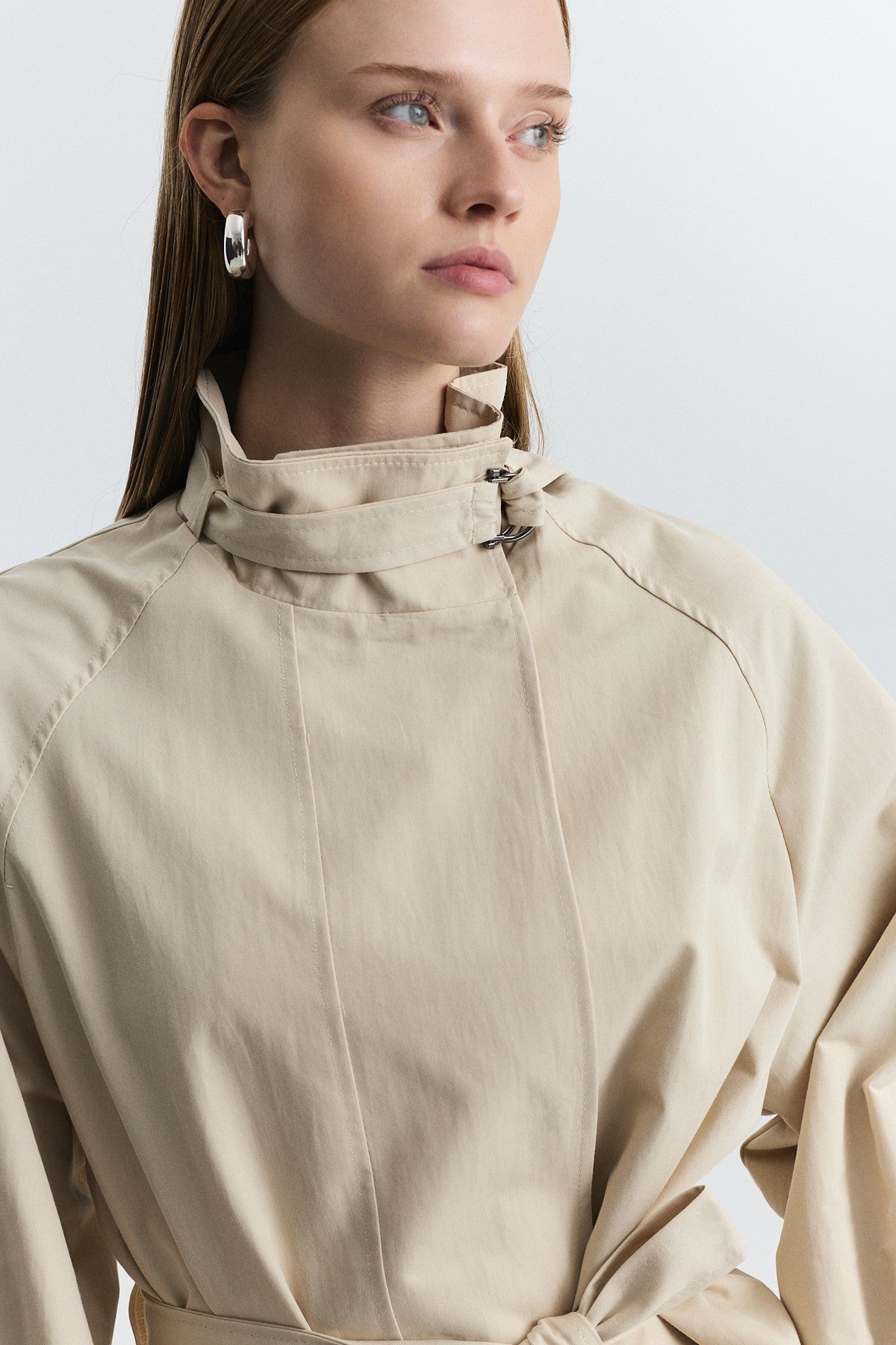 Stand-Up Collar Trench Coat