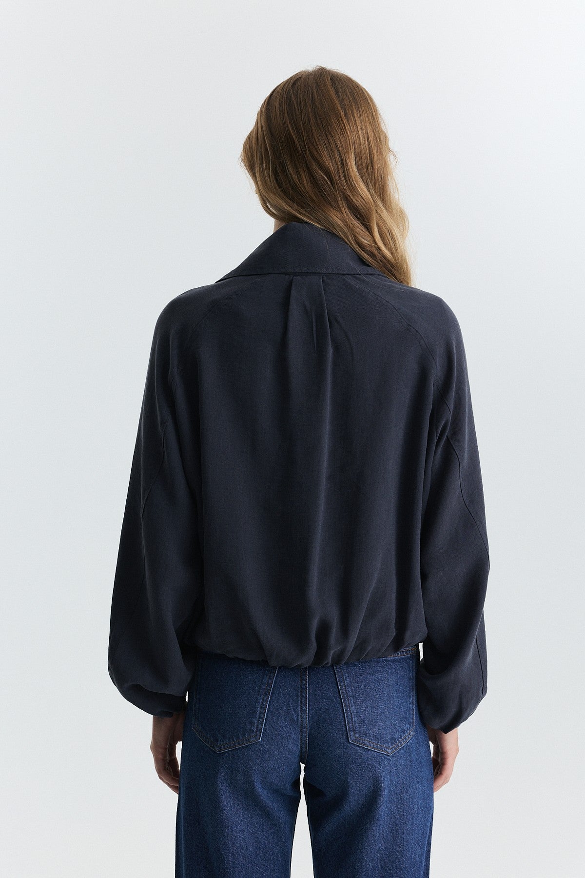 Lyocell-Blend Shawl-Collar Jacket