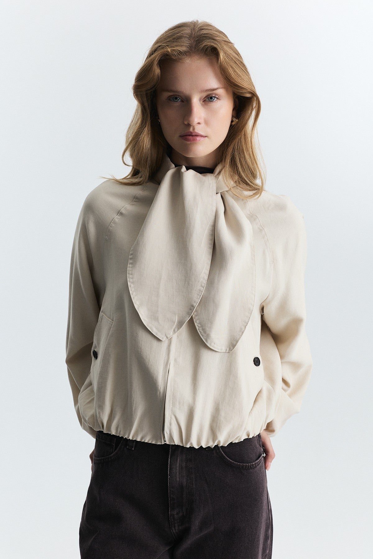 Lyocell-Blend Shawl-Collar Jacket