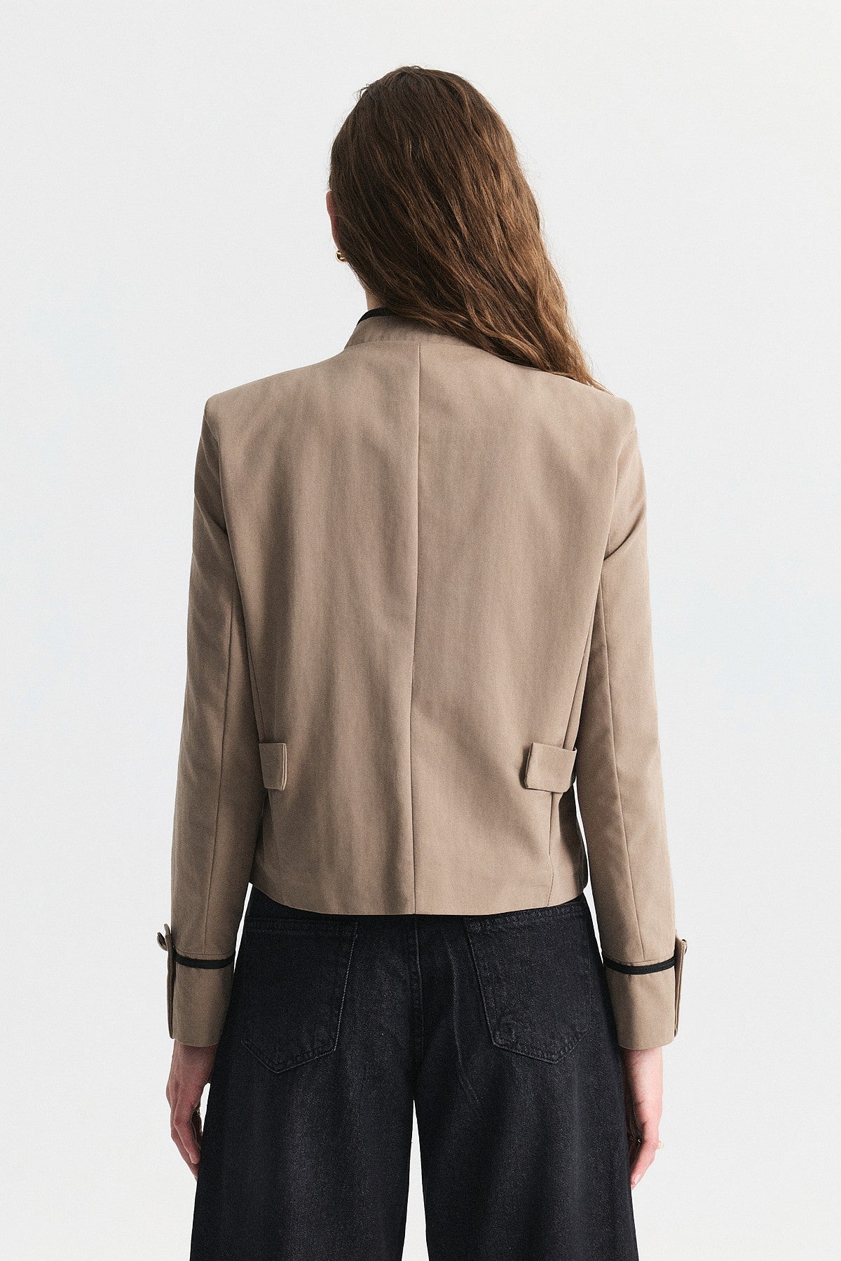 Embroidered Jacket with Ornate Button Details