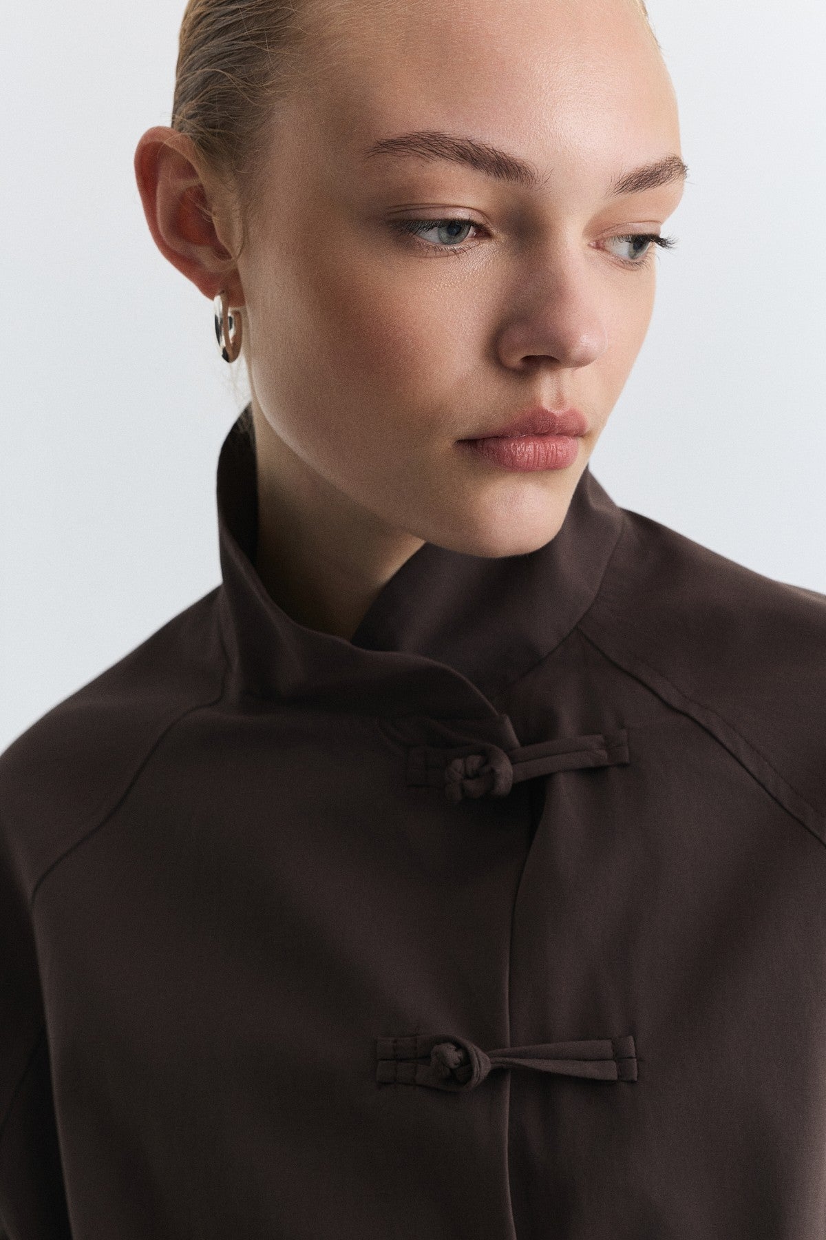 Jacket with Embellished Buttons