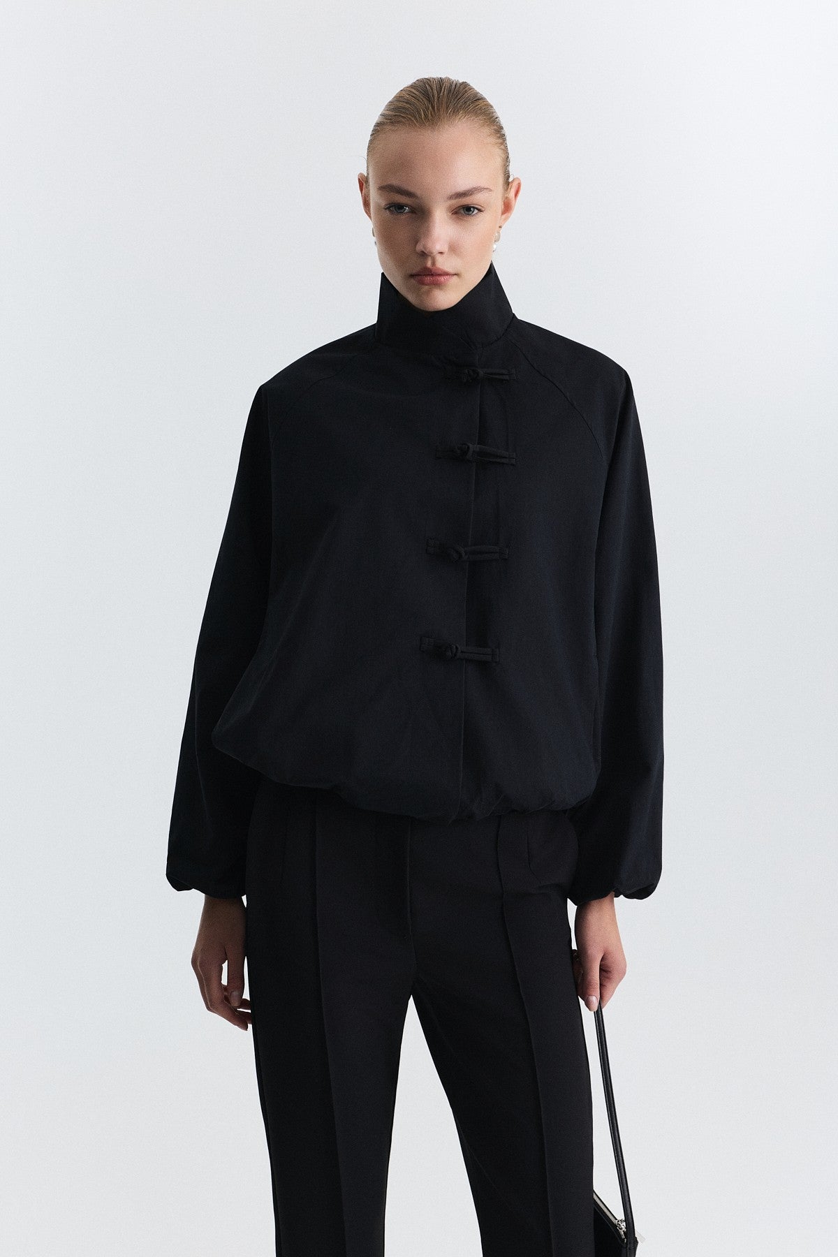 Jacket with Embellished Buttons