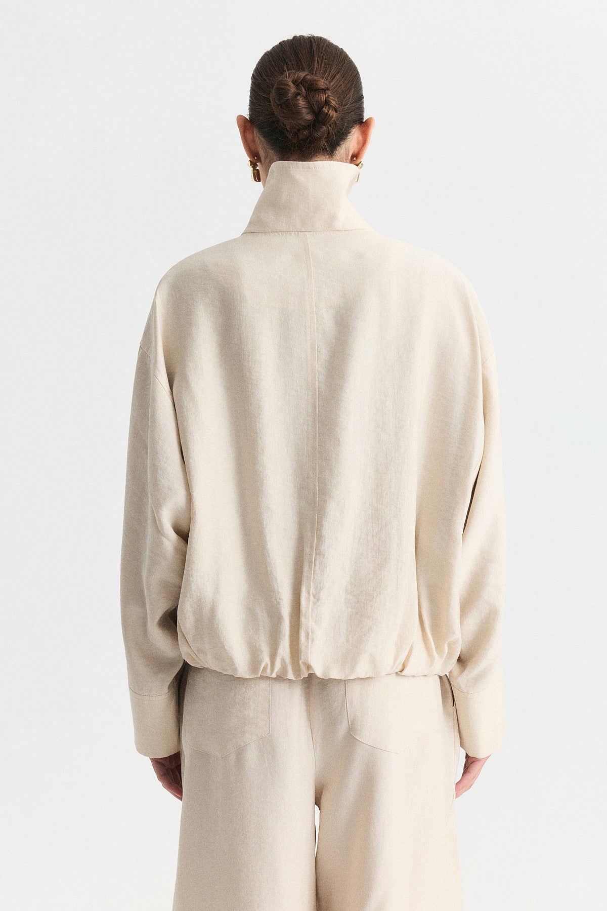 Stand-Up Collar Bomber Jacket