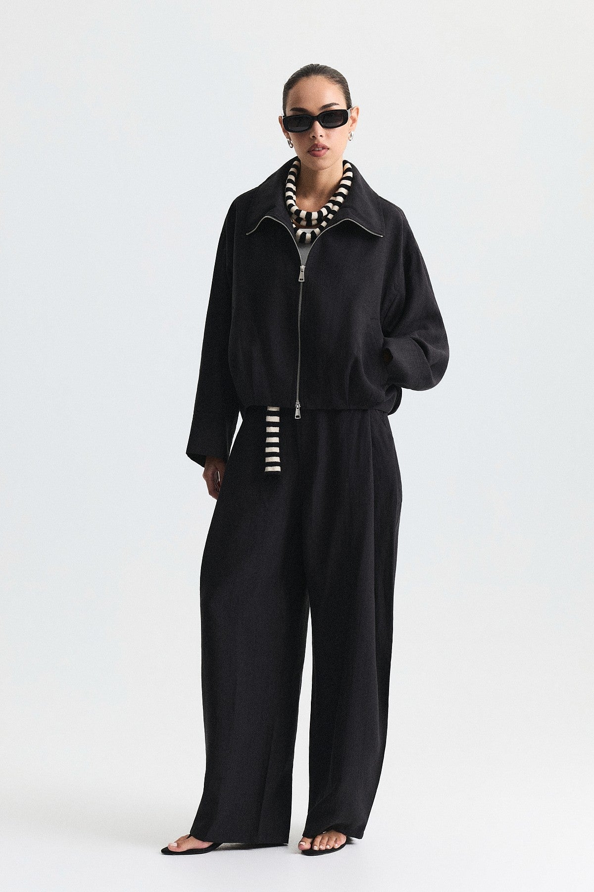 Stand-Up Collar Bomber Jacket