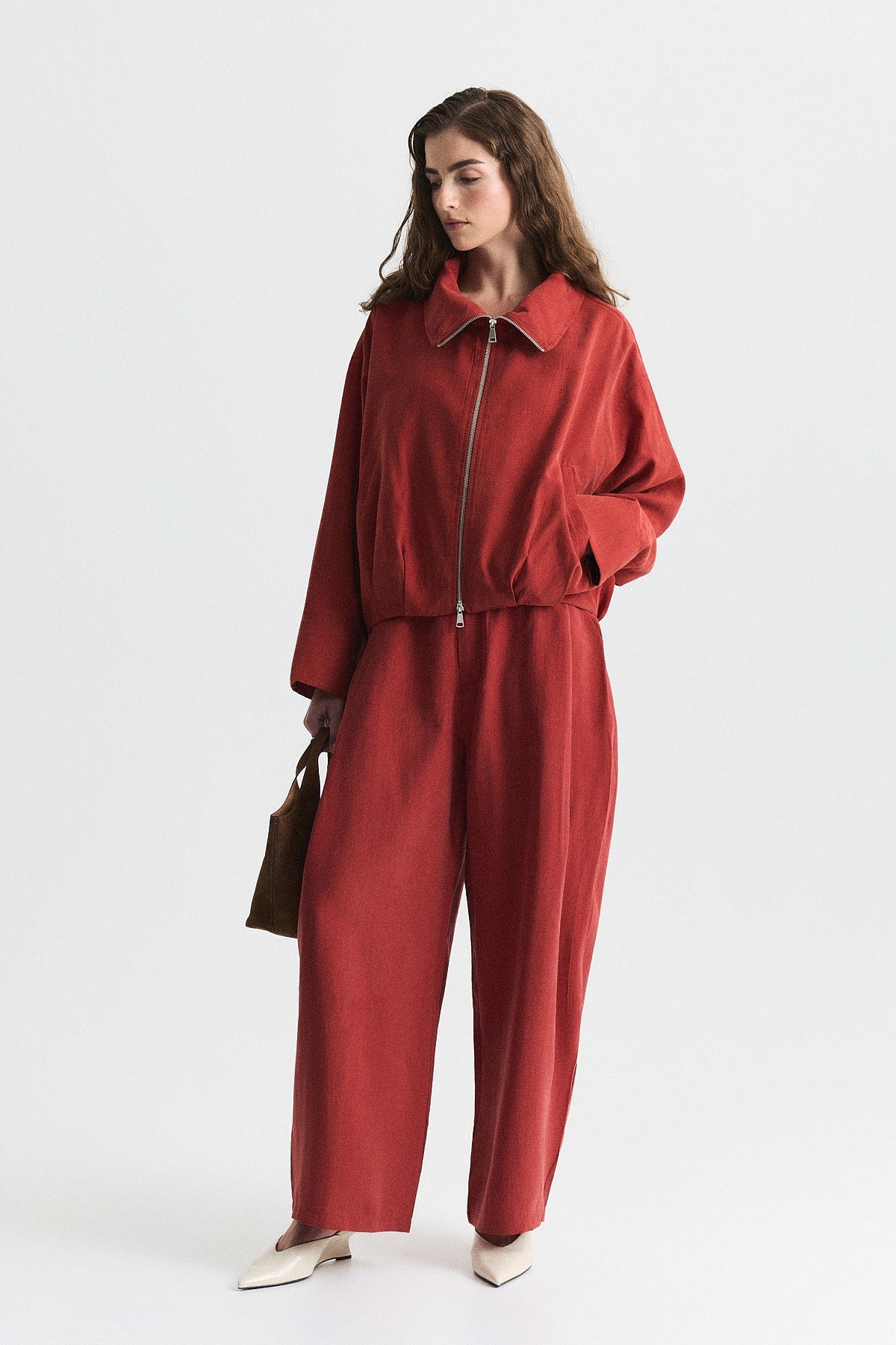 Stand-Up Collar Bomber Jacket
