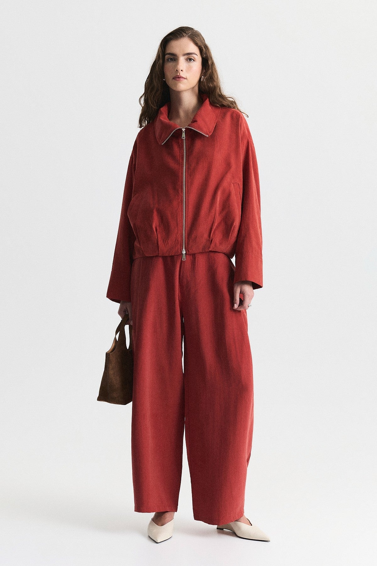Stand-Up Collar Bomber Jacket