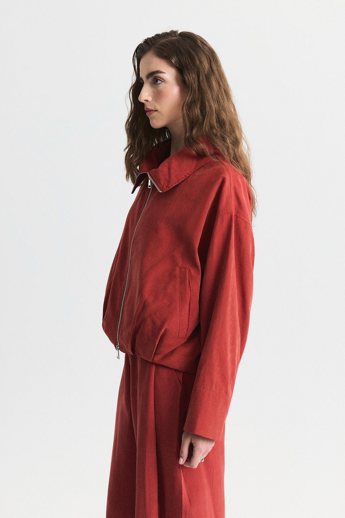 Stand-Up Collar Bomber Jacket