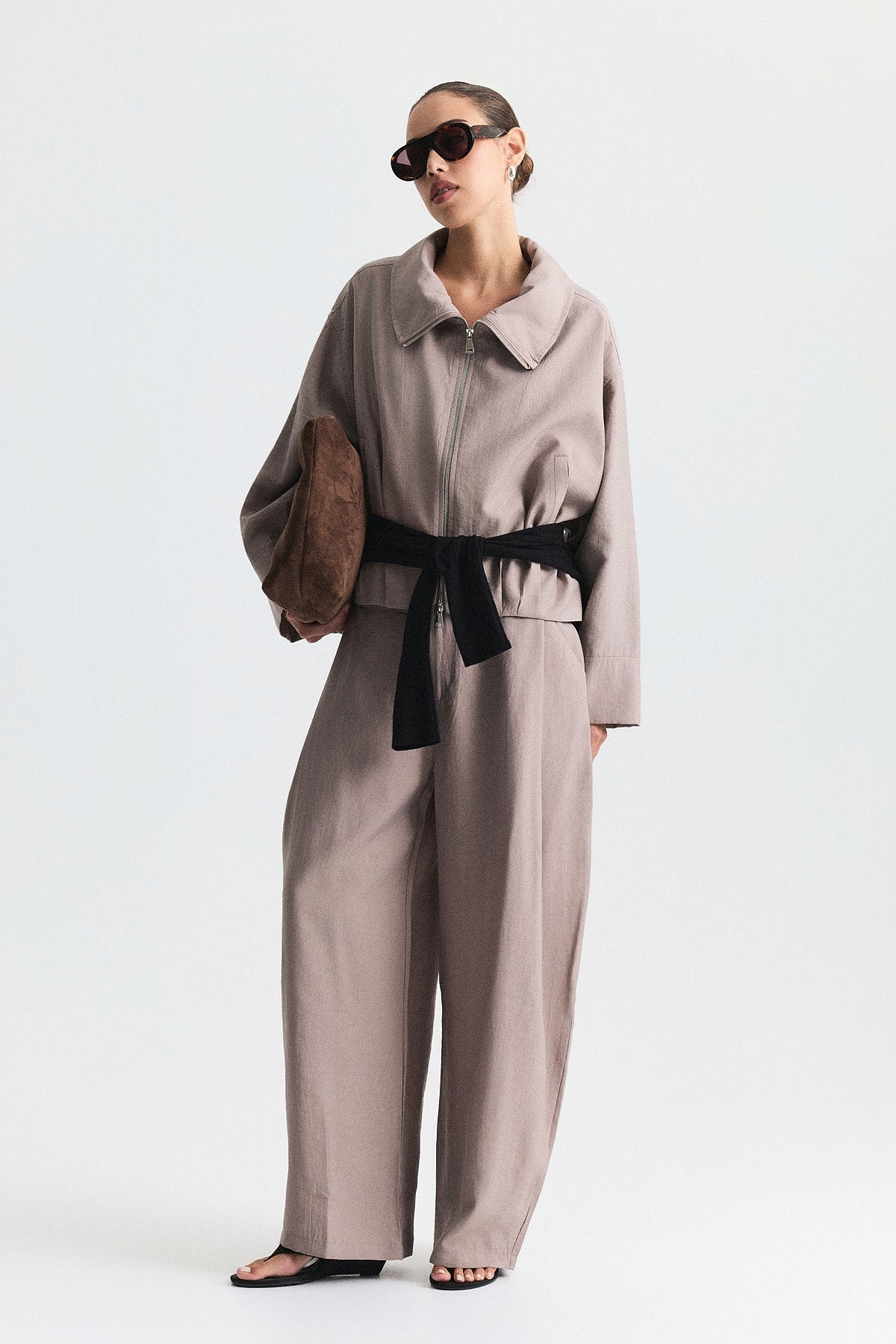 Stand-Up Collar Bomber Jacket