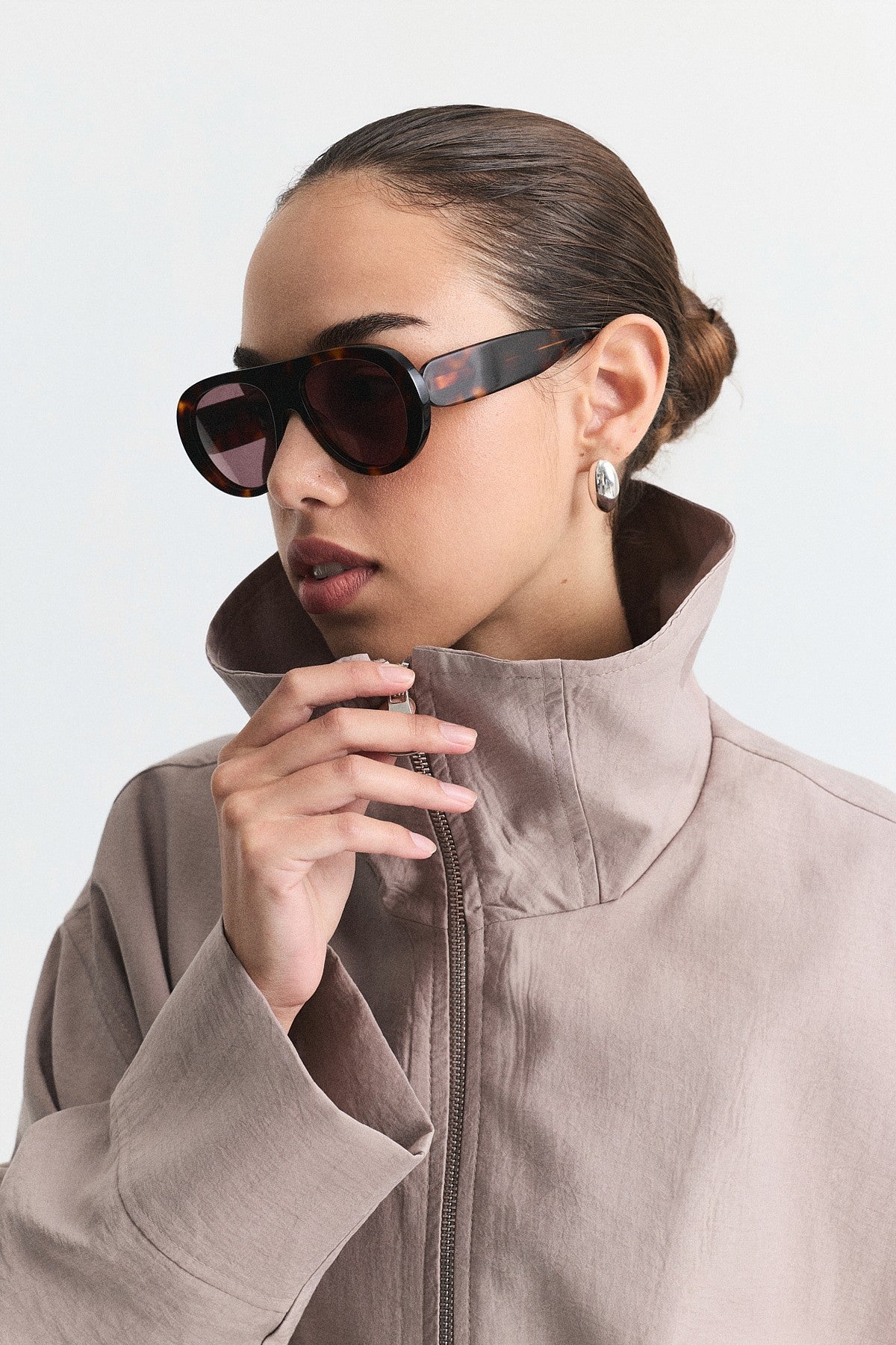 Stand-Up Collar Bomber Jacket