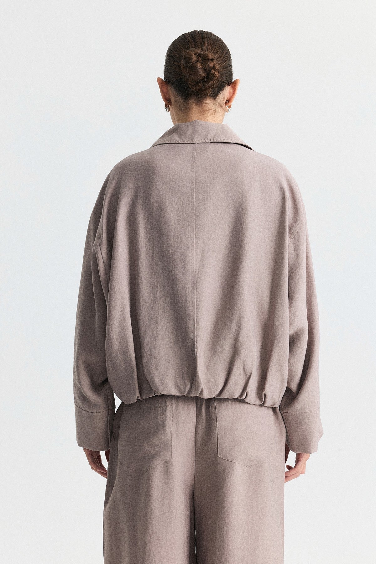 Stand-Up Collar Bomber Jacket