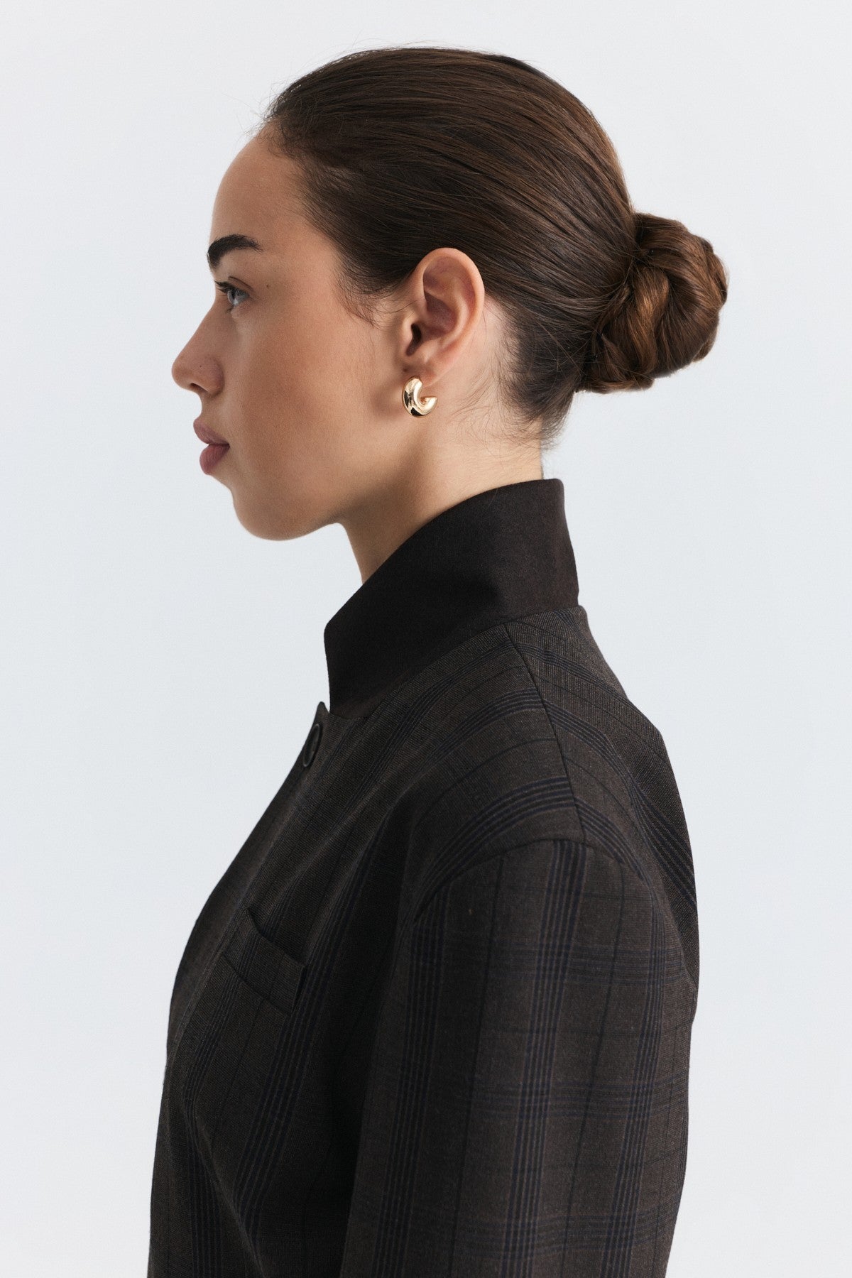 Short Jacket with Patches and a Belt