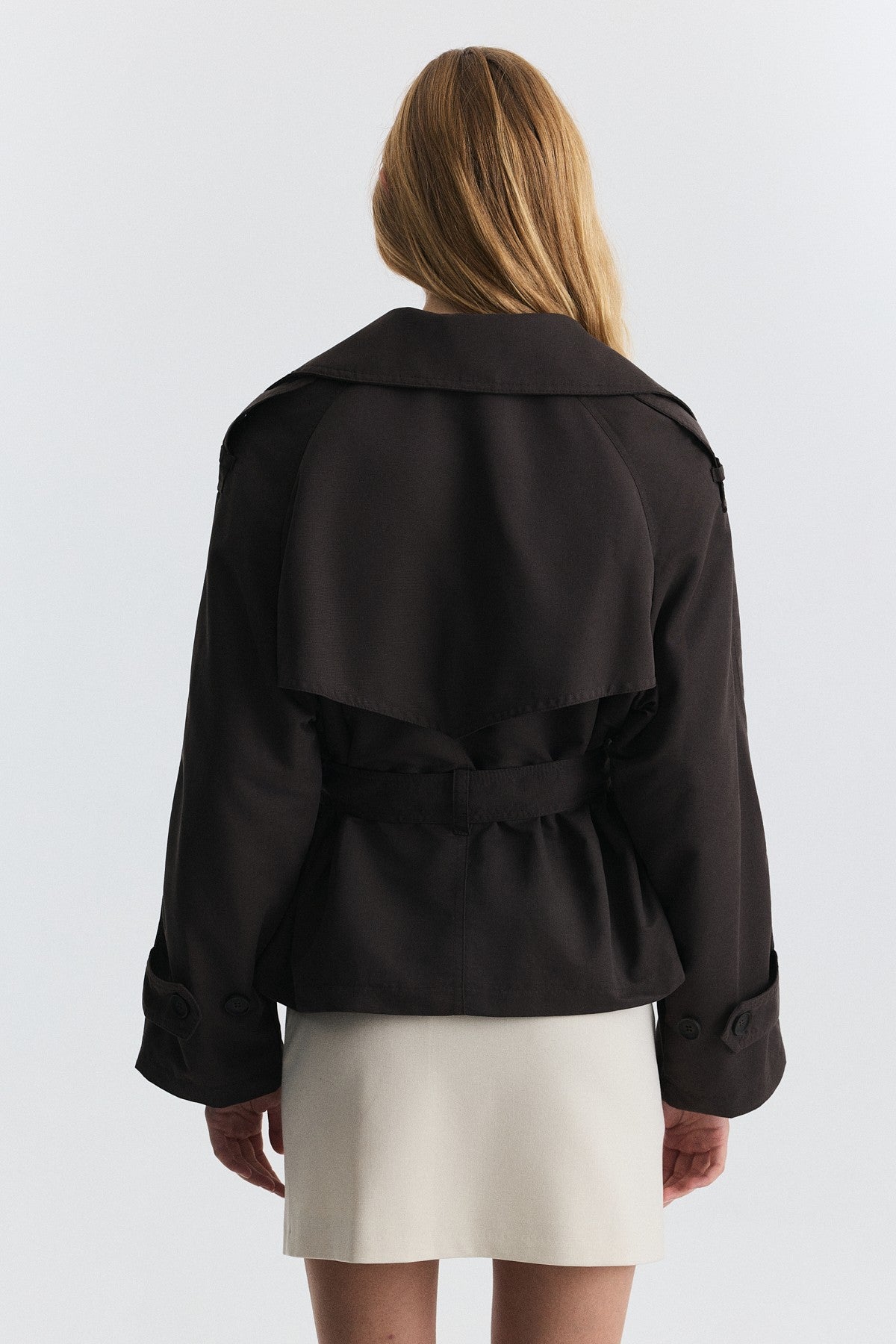 Short Trench Coat with Belt BA26Y517