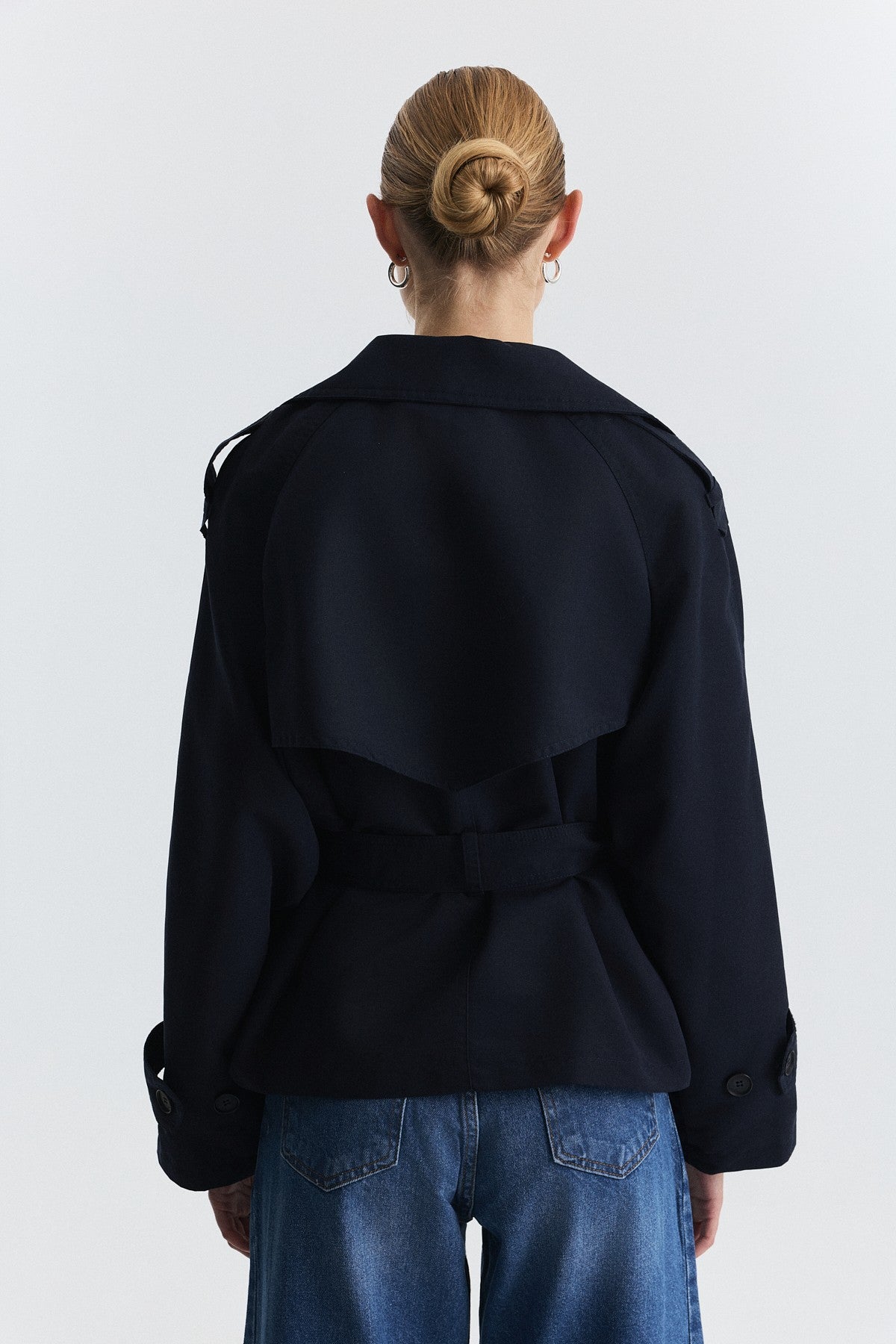 Short Trench Coat with Belt BA26Y517
