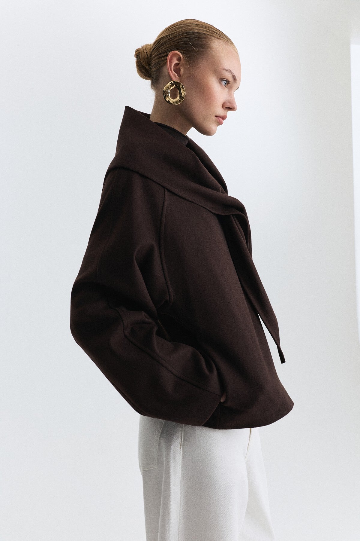 Short Coat with a Scarf