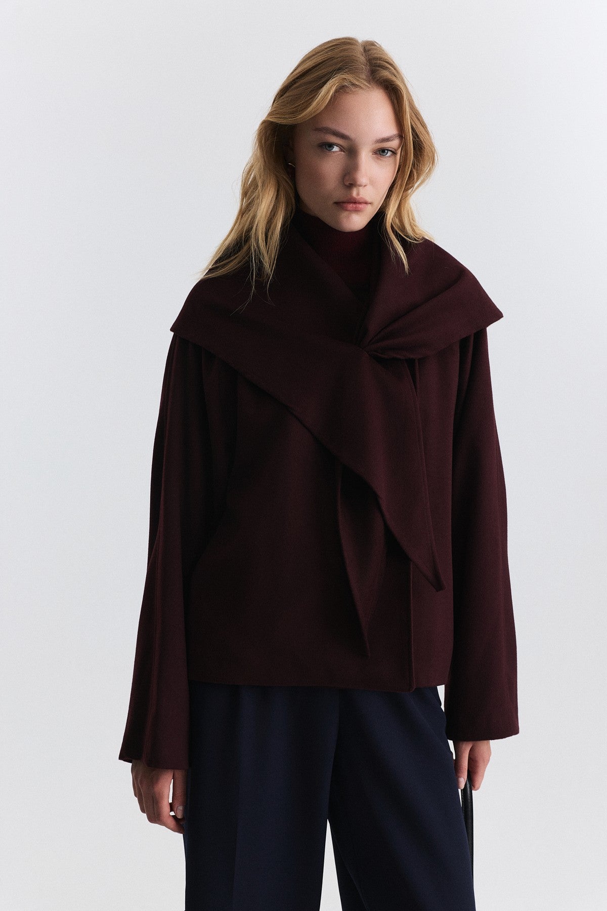 Short Coat with a Scarf