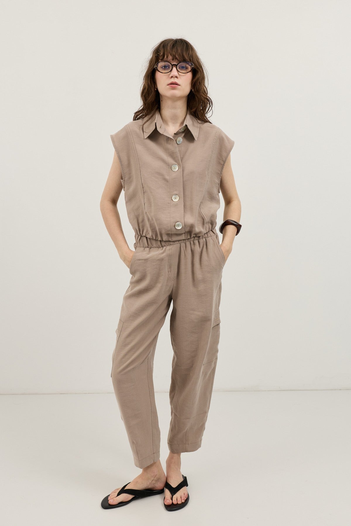 Antioch Women's Button-Down Vest with Lyocell Blend