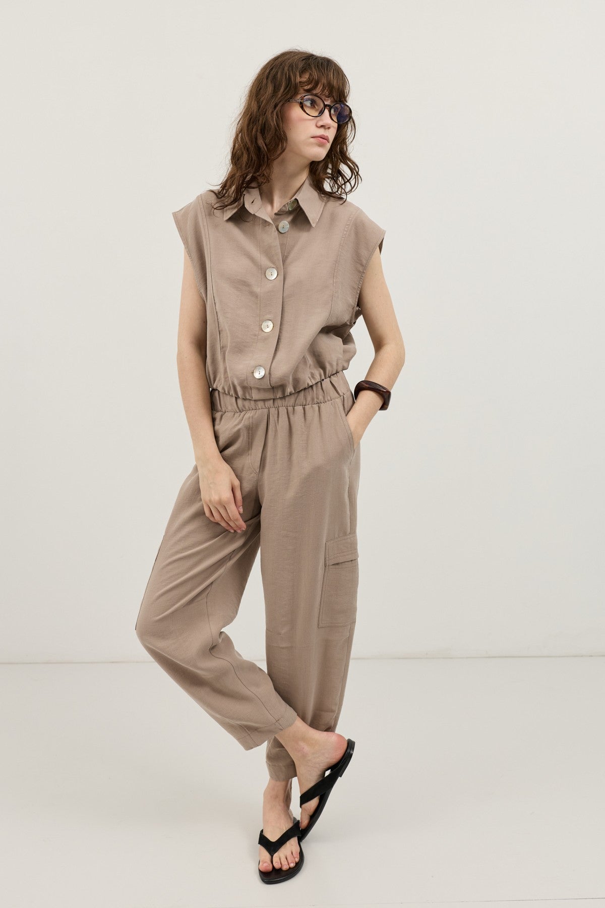 Antioch Women's Button-Down Vest with Lyocell Blend
