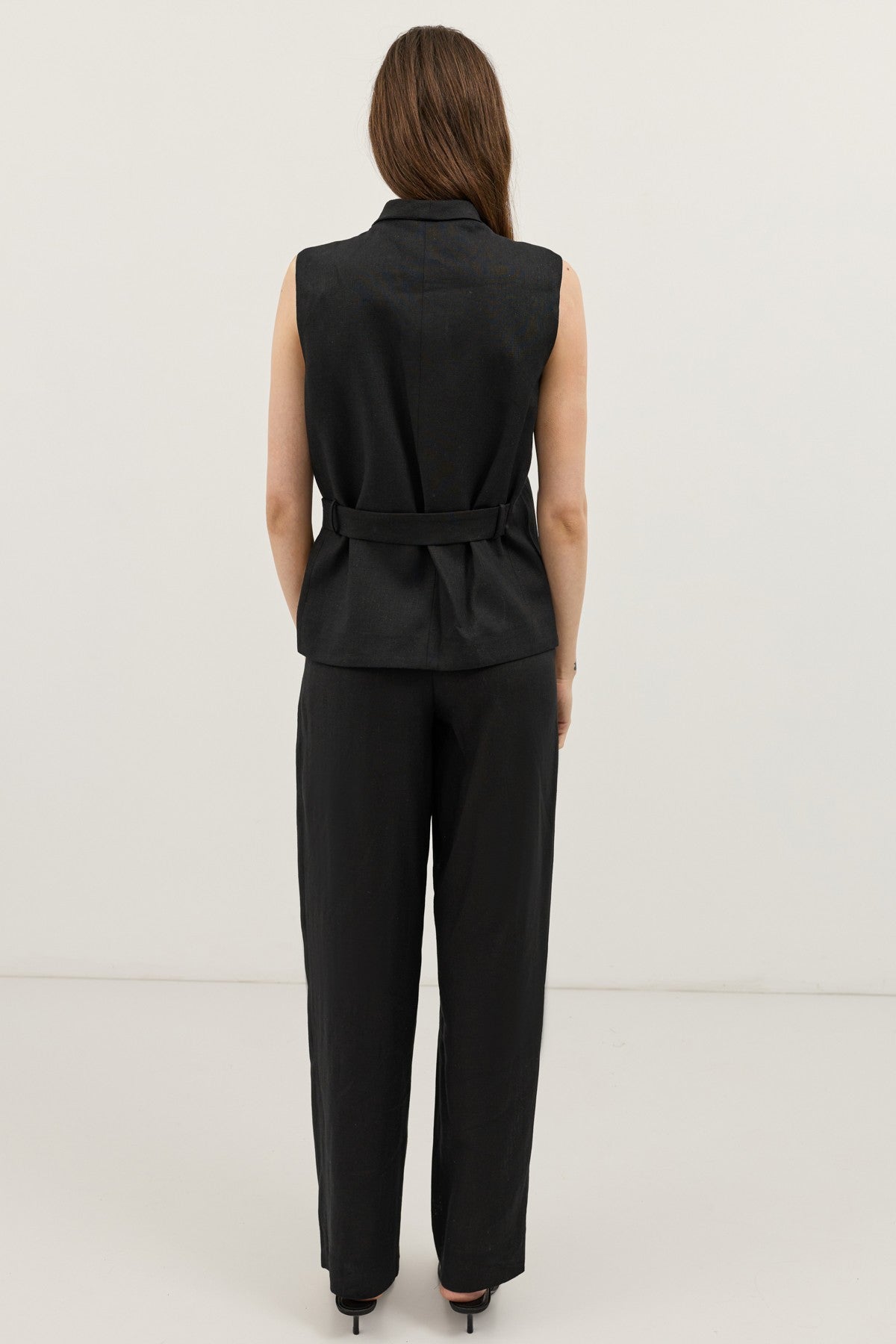 Antioch Linen-Blend Cross-Over Women's Vest