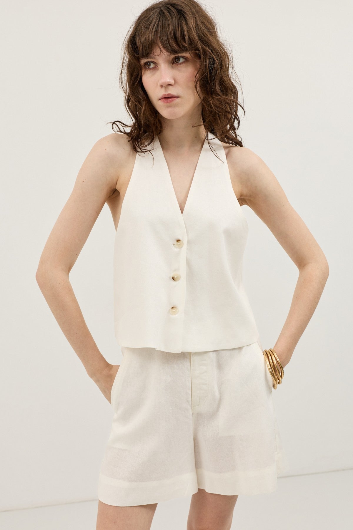 Antioch Women's Linen-Blend Vest