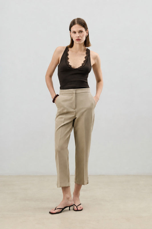 Women's Top with Lace Details on the Collar from Antioch