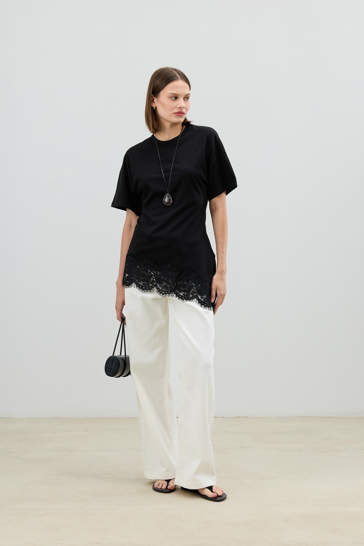 Antioch Lace-Trimmed Cotton Women's T-Shirt