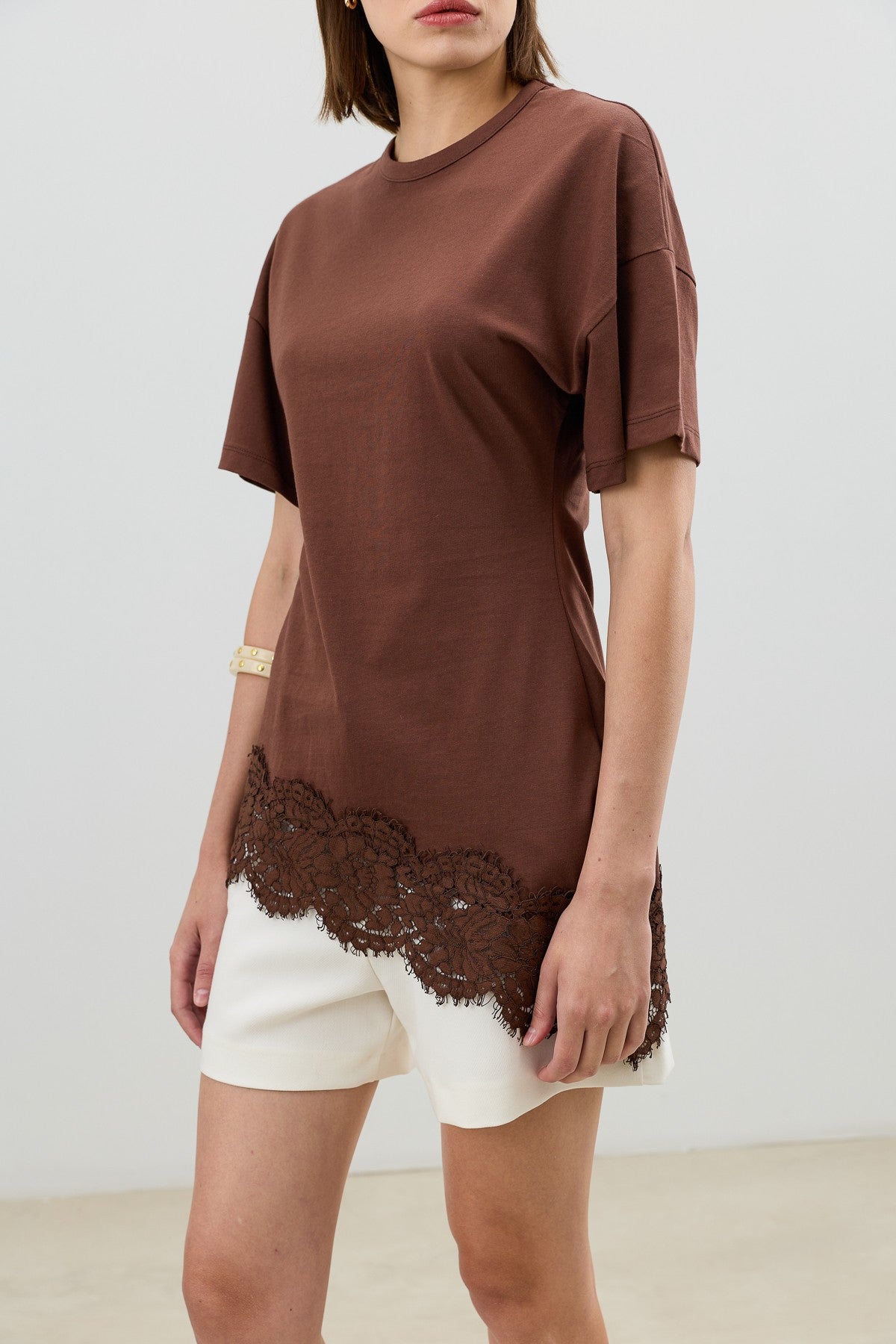 Antioch Lace-Trimmed Cotton Women's T-Shirt