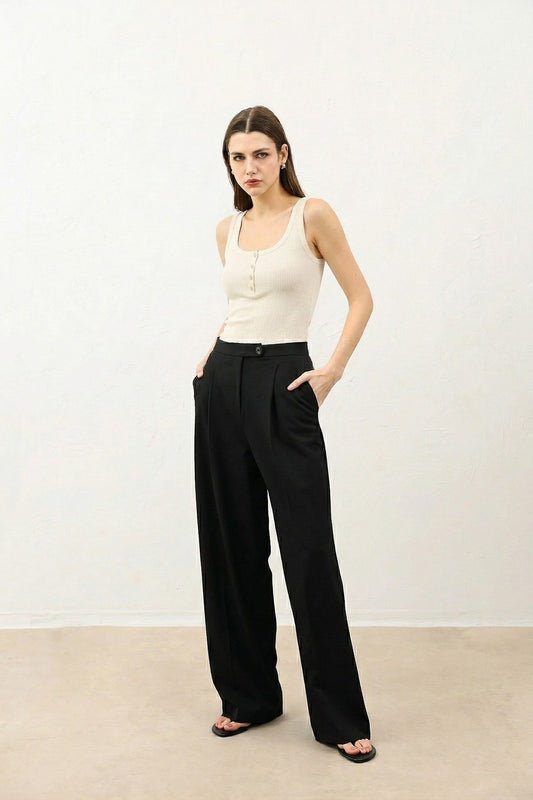 Antioch Women's T-Shirt with Button Detail