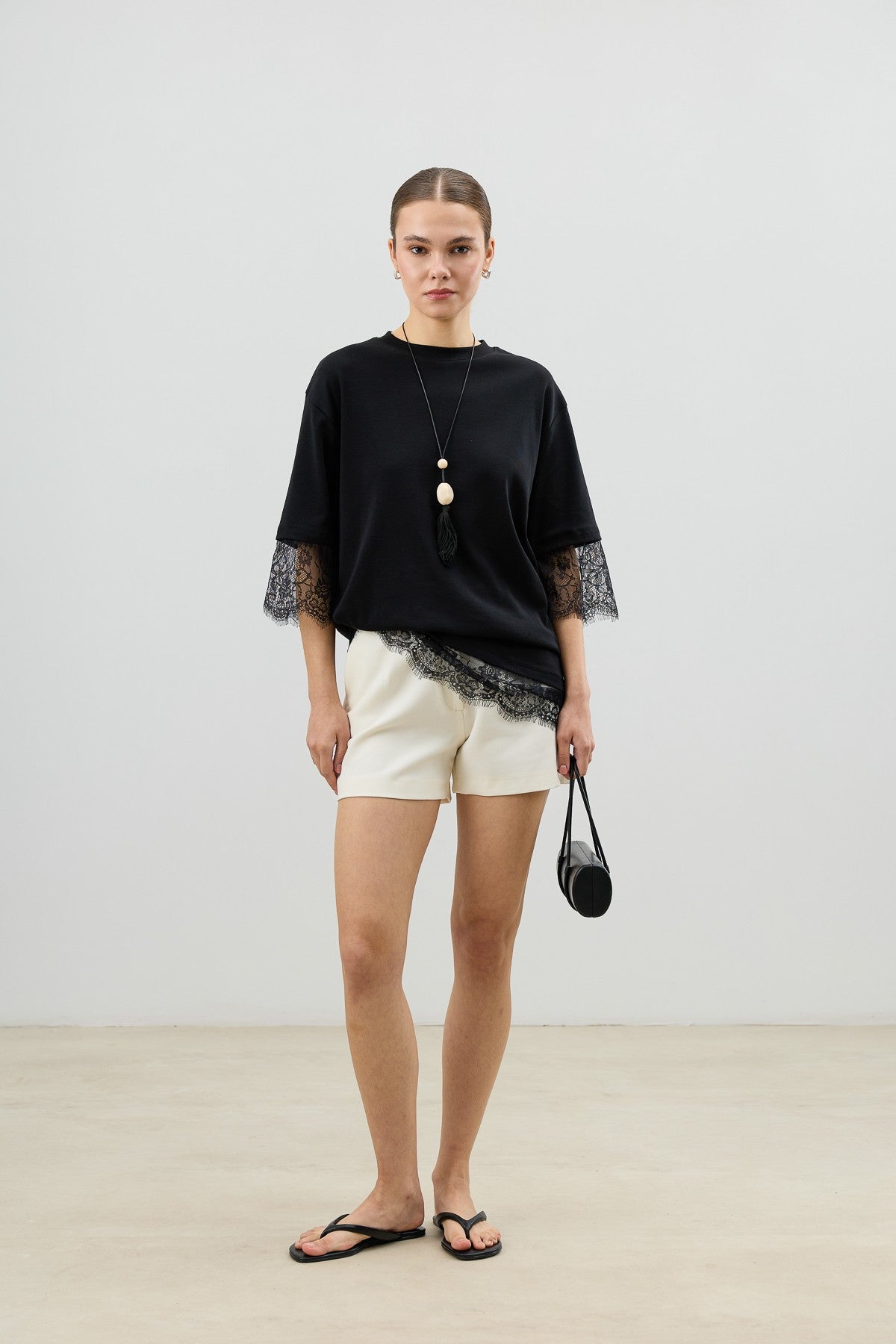 Antioch Women's T-Shirt with Lace Details
