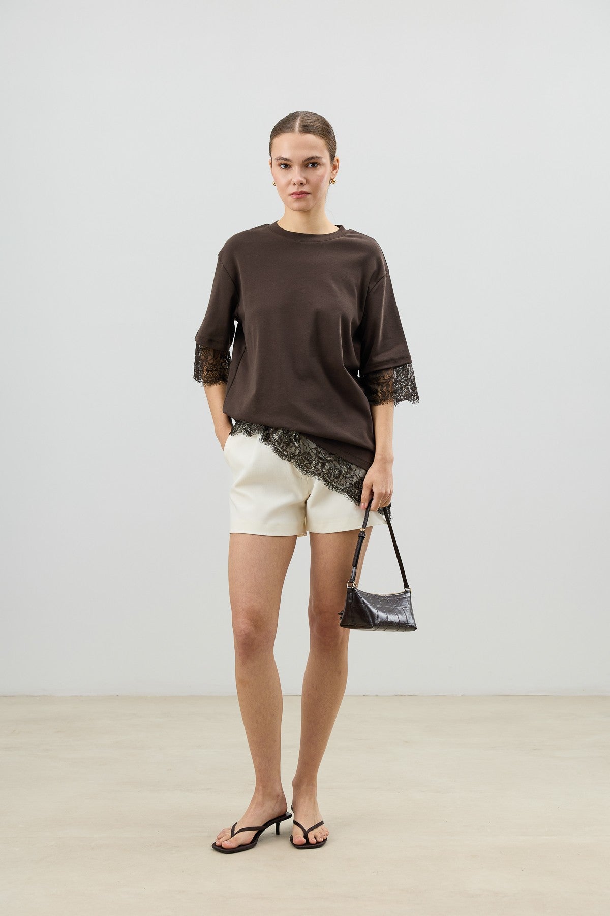 Antioch Women's T-Shirt with Lace Details