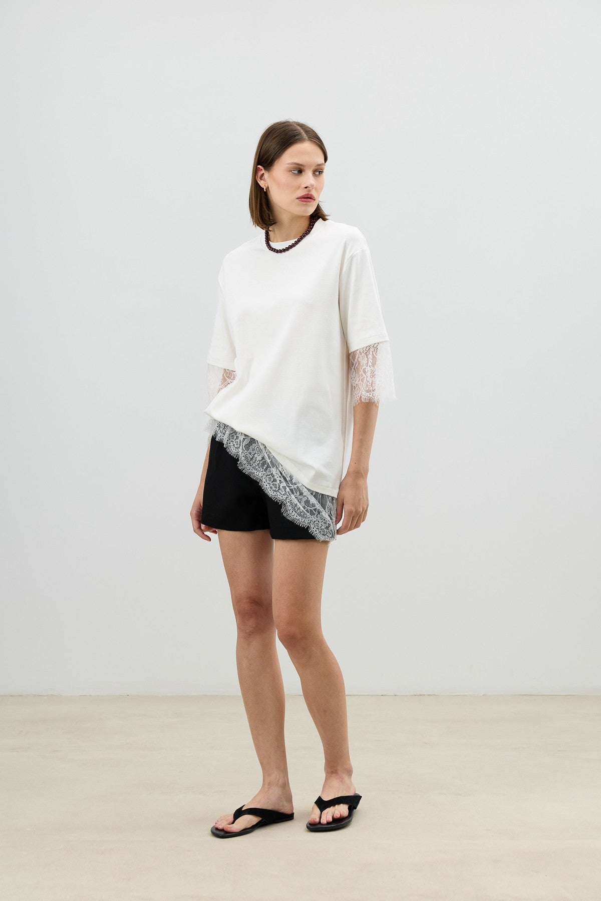Antioch Women's T-Shirt with Lace Details