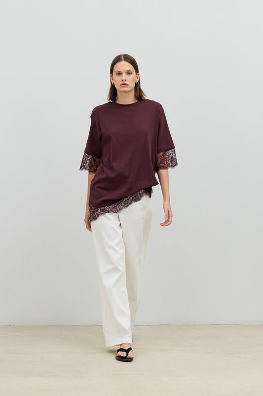 Antioch Women's T-Shirt with Lace Details