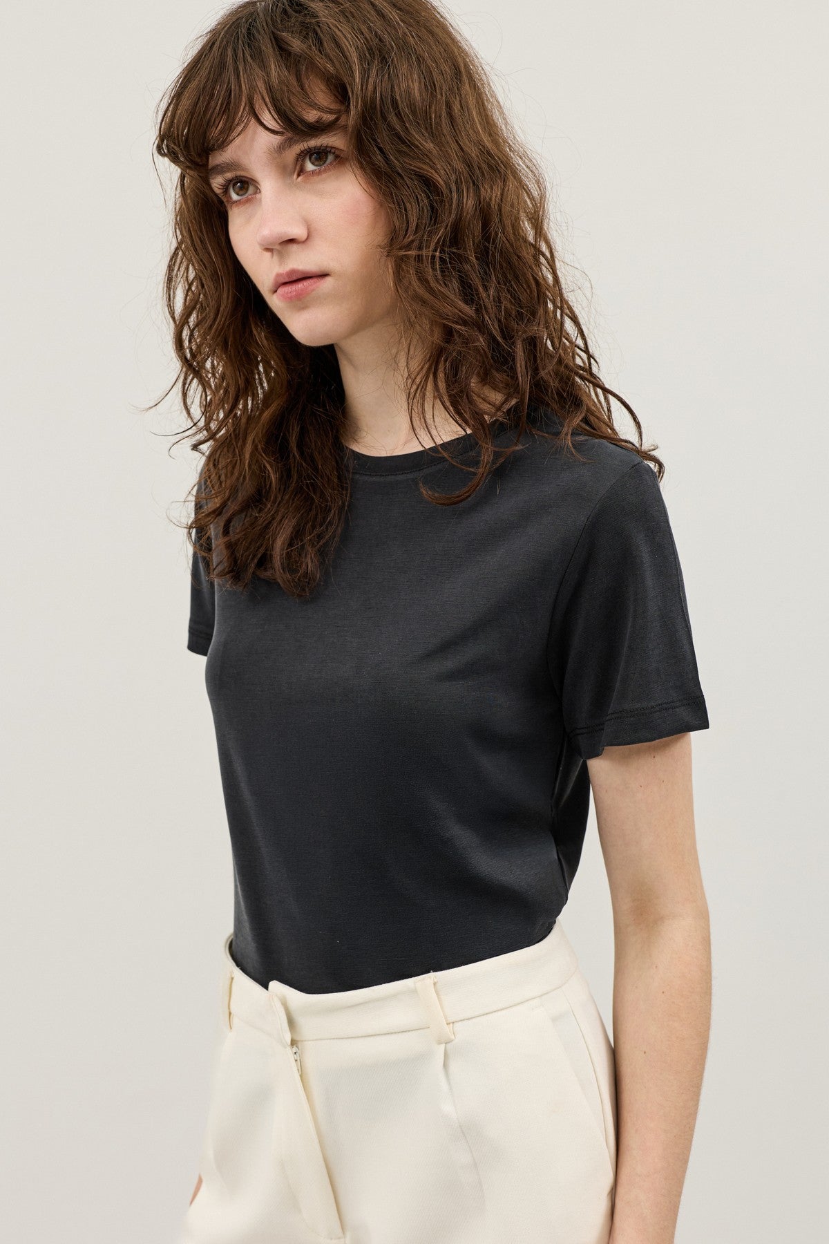 T-Shirt with Modal Blend
