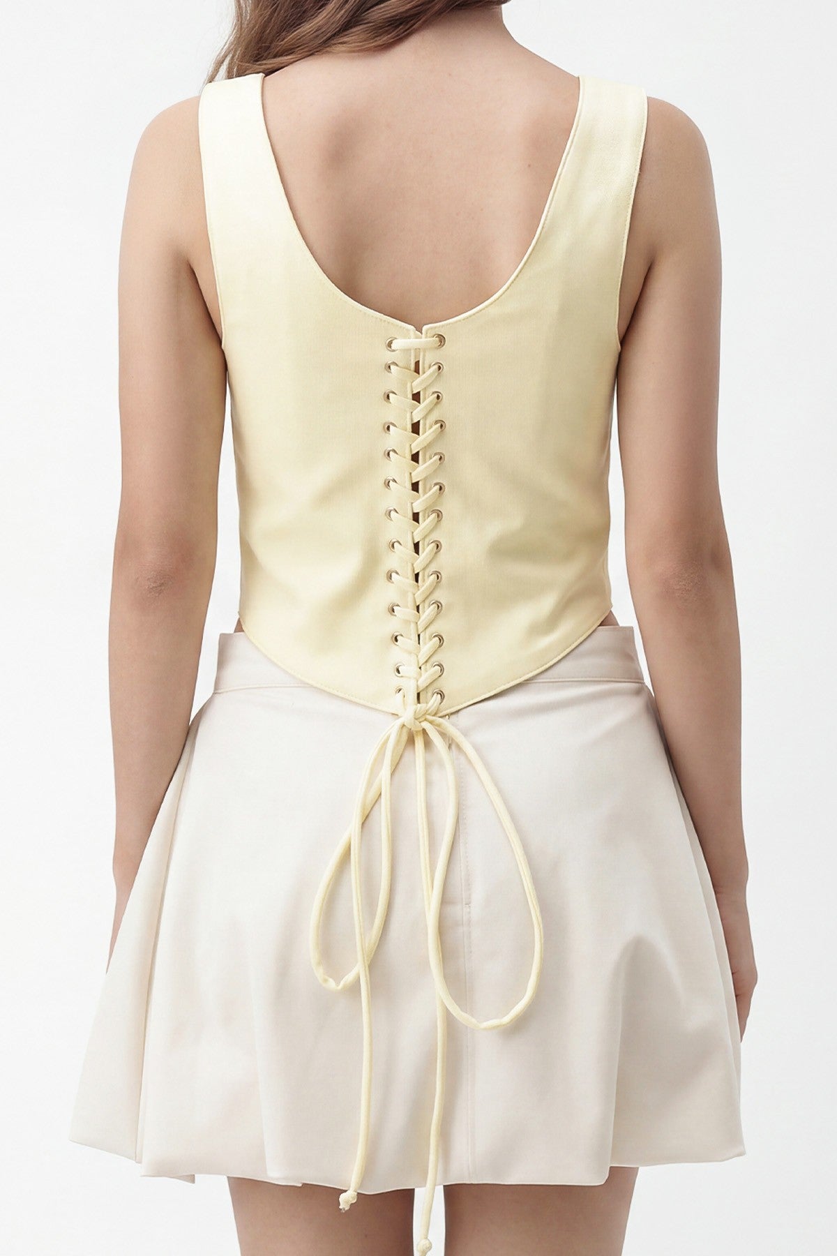 Zippered Corset-Style Top