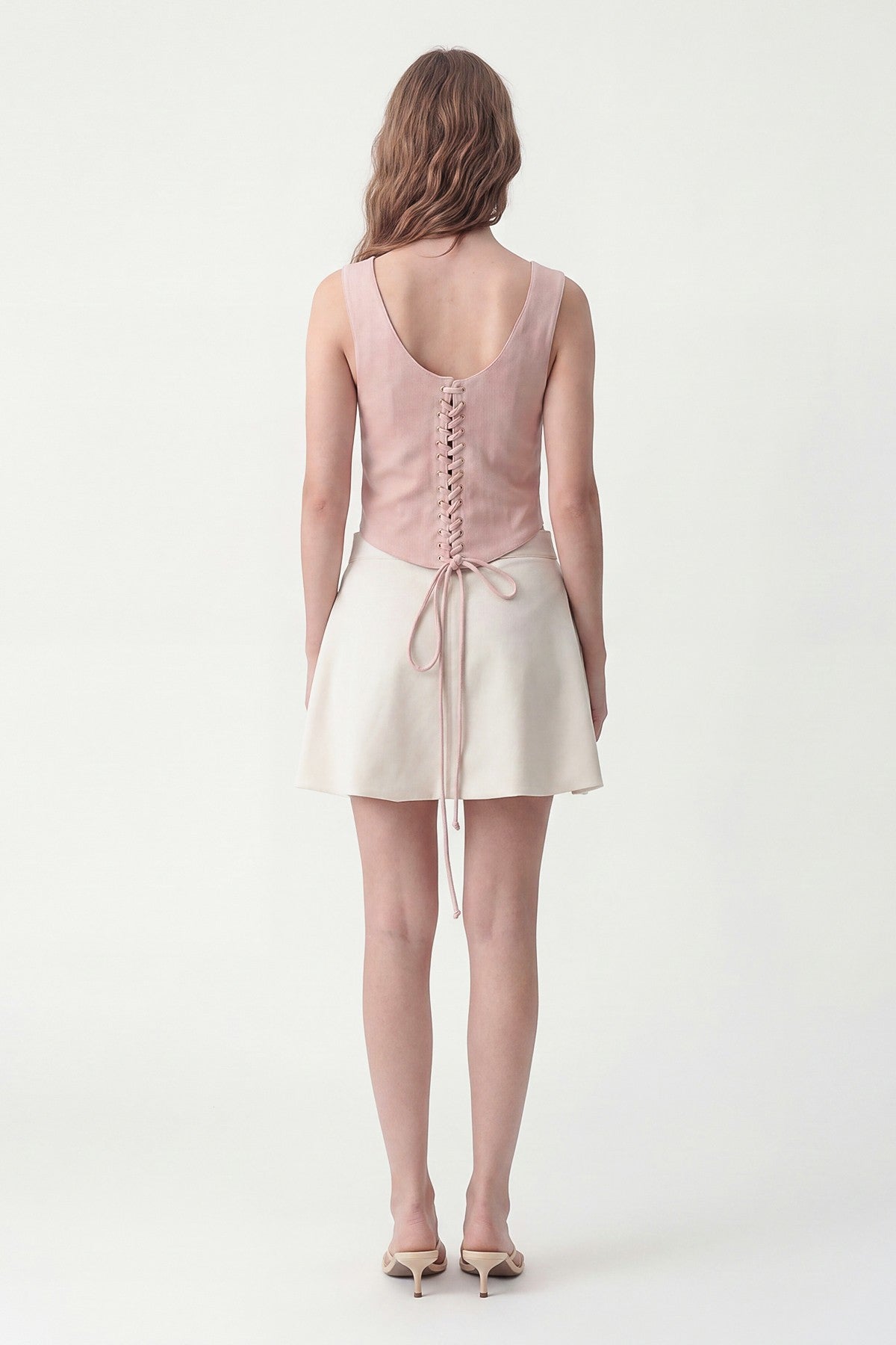 Zippered Corset-Style Top
