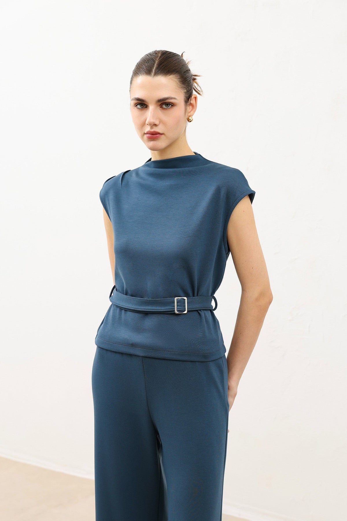Women's Belted Suit Set