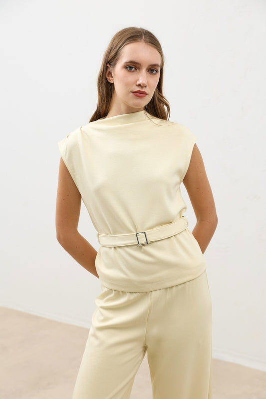 Women's Belted Suit Set
