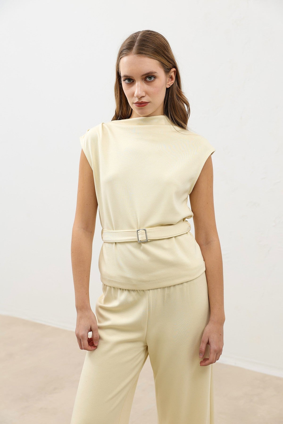 Women's Belted Suit Set