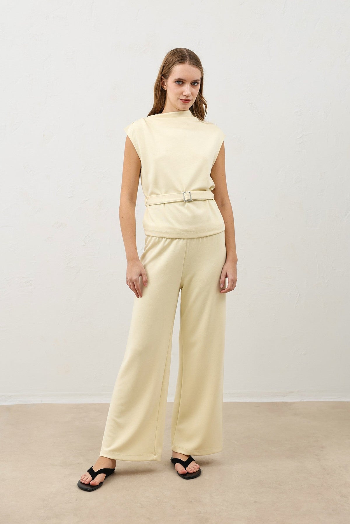 Women's Belted Suit Set